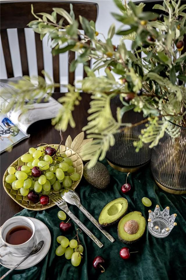 120㎡美式轻奢，森系+铜质，营造出温情的华丽