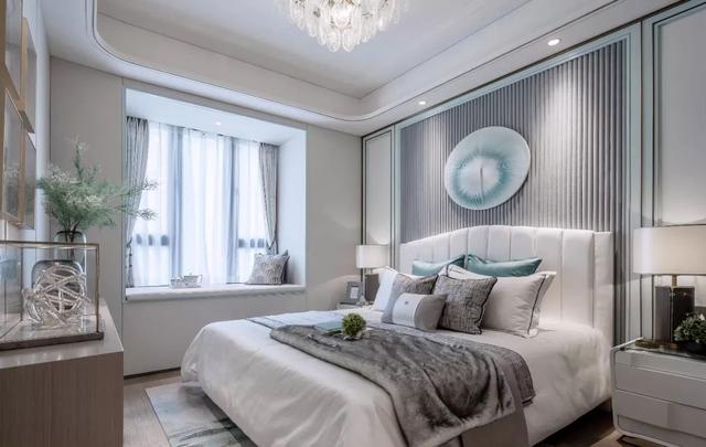 96㎡现代中式，Tiffany蓝+中式感，禅意端庄的浪漫