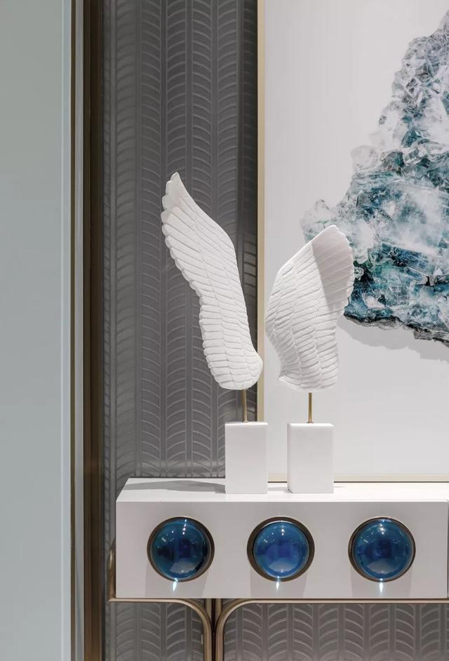 96㎡现代中式，Tiffany蓝+中式感，禅意端庄的浪漫