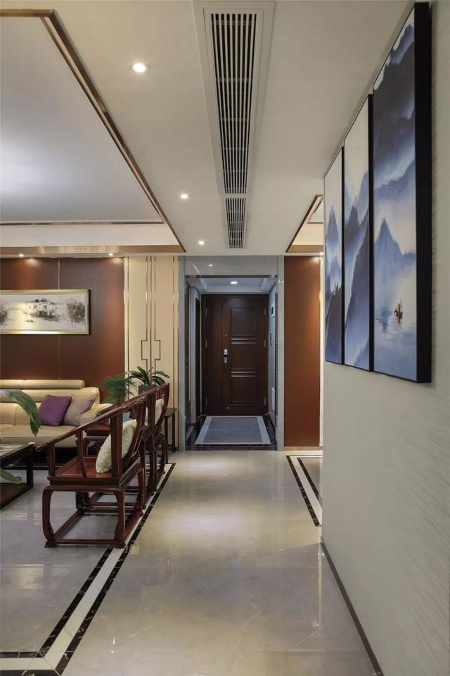 150㎡新中式，线条丰富对称美，端庄成熟新中式